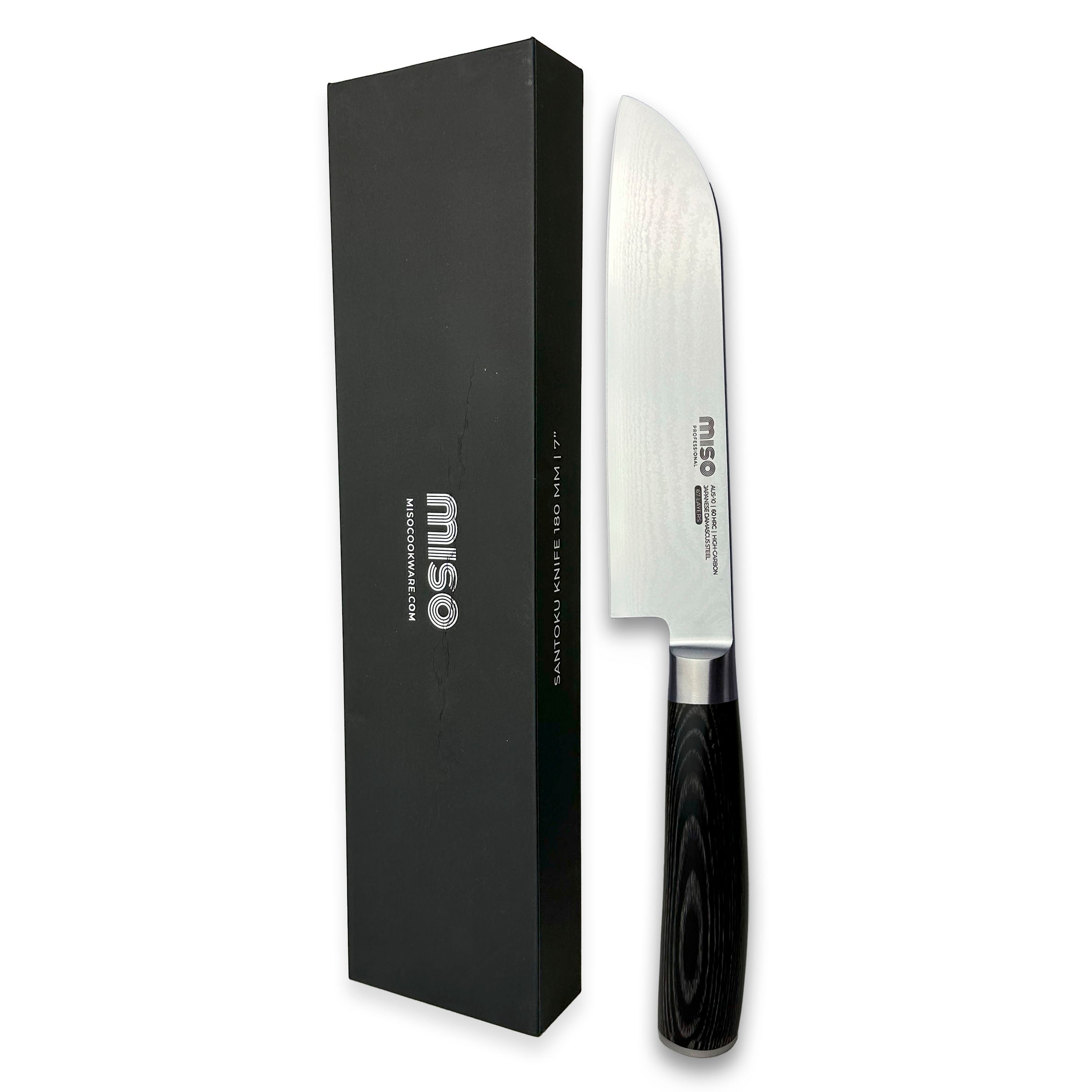 Miso Cookware - Damaskus Professional Santokukniv - 18 cm / 7"