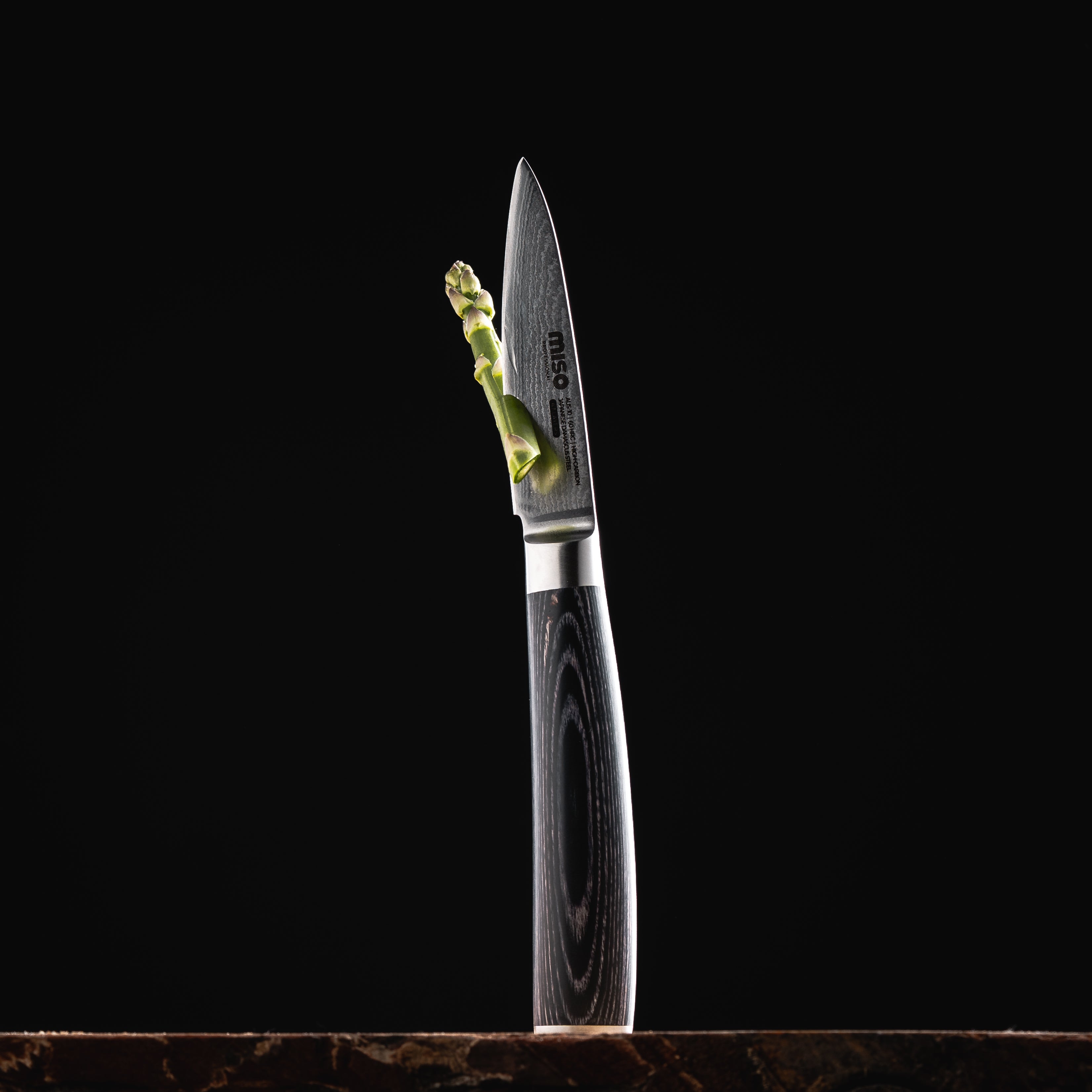 Miso Cookware - Damaskus Professional Urtekniv 9 cm / 3.5"