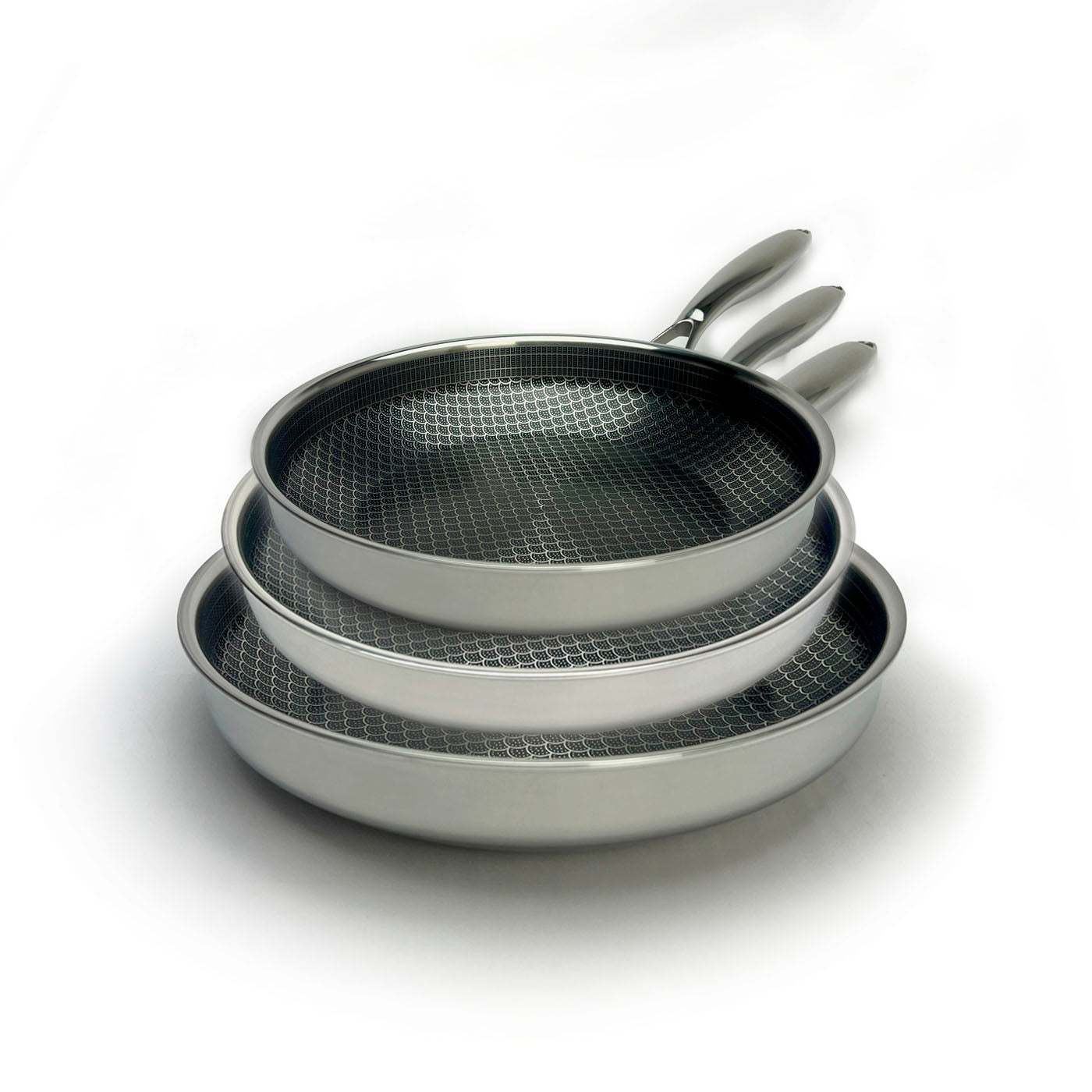 Miso - Diamond Dust keramisk Non-Stick stegepandesæt 3-dele